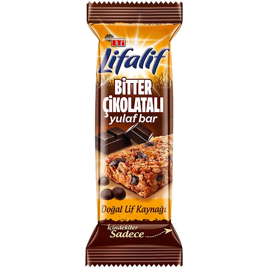Eti Lifalif Bitter Çikolatalı Yulaf Bar 16li Paket