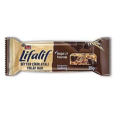 Eti Lifalif Bitter Çikolatalı Yulaf Bar 16li Paket - 1