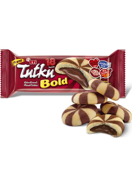 Eti Tutku Bold Kakao Kremalı Mozaik Bisküvi 138 gr 12 li