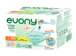 Evony 3 Katlı Cerrahi Maske 50li - Thumbnail