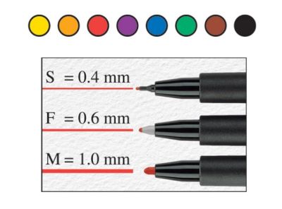 Faber Castell Asetat Kalemi 0.4mm Mavi 1523S - 2
