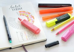 Faber Castell Fosforlu Kalem Mavi - 3