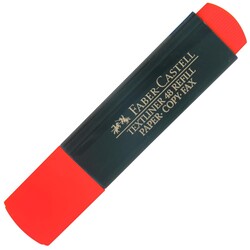 Faber Castell - Faber Castell Fosforlu Kalem Kırmızı 1548 Faber Castell - Faber Castell Fosforlu Kalem Kırmızı 1548