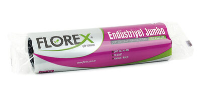 Florex Çöp Torbası Jumbo Endüstriyel 80x110 400gr Mavi 10 lu 514