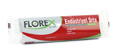 Florex Çöp Torbası Orta Endüstriyel 55x60 160gr Siyah 20 li 527