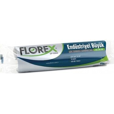 Florex Çöp Torbası Büyük Standart 65x80 70gr Mavi 10 lu 526