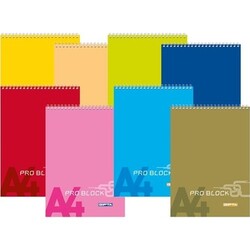 Gıpta - Gıpta Bloknot Pro Block A4 40yp Kare Spr Karton Kapak