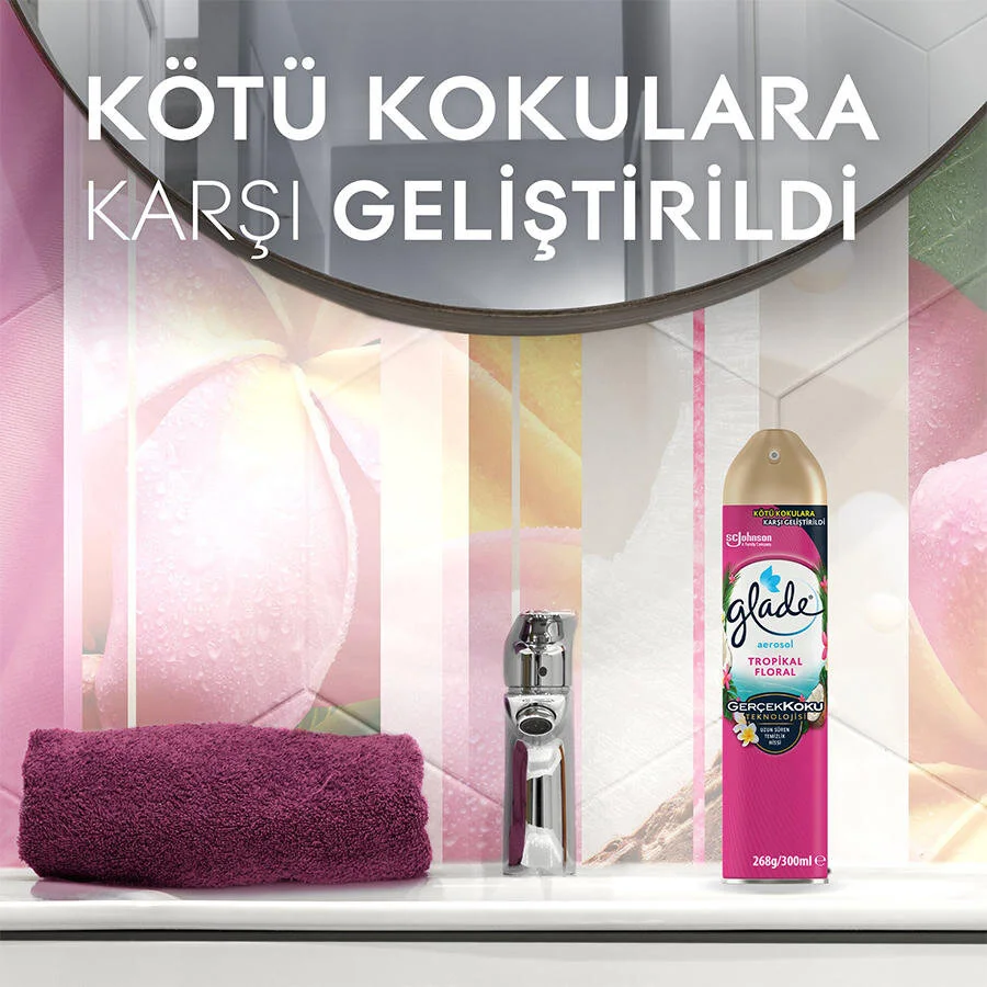 Glade Oda Kokusu Aerosol Floral 300ml - Thumbnail