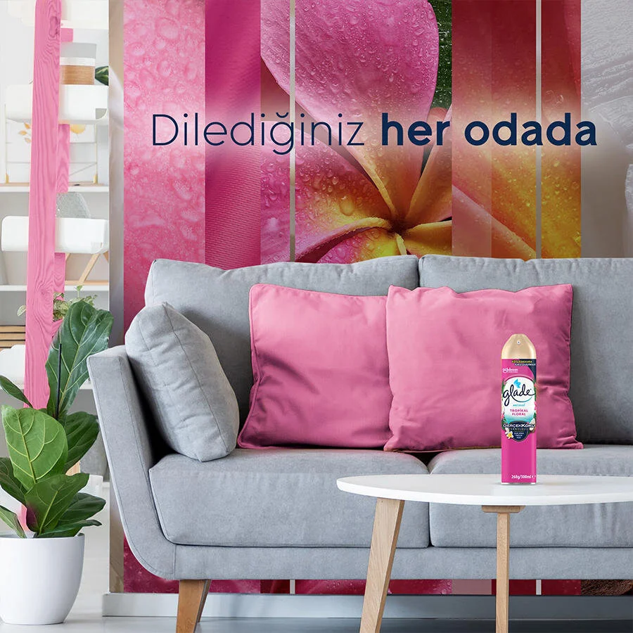 Glade Oda Kokusu Aerosol Floral 300ml - Thumbnail
