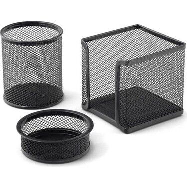 Globox Metal Perfore 3'lü Set Siyah