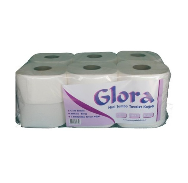 Glora Tuvalet Kağıdı İçten Çekmeli 130m 6 Lı