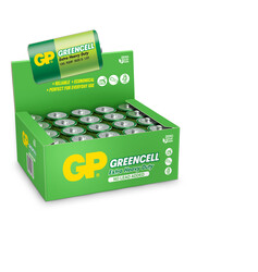 GP Greencel R20 Kalın D Boy Çinko Pil 20'li Paket GP13-2S2 - Thumbnail