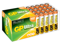 GP - Gp LR03 AAA Boy Ultra Alkalin İnce Kalem Pil 40'lı Paket GP24AUT-2B40
