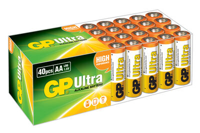 Gp LR6 AA Boy Ultra Alkalin Kalem Pil 40'lı Paket GP15AU-2B40