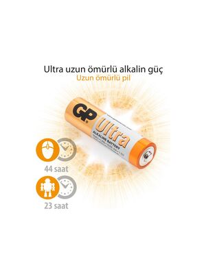 Gp LR6 AA Boy Ultra Alkalin Kalem Pil 40'lı Paket GP15AU-2B40