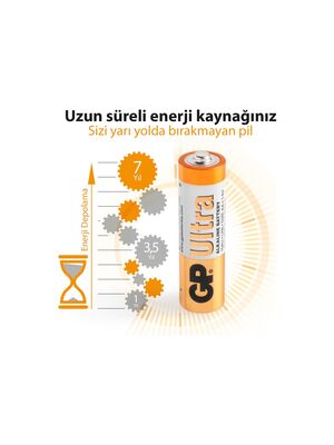 Gp LR6 AA Boy Ultra Alkalin Kalem Pil 40'lı Paket GP15AU-2B40
