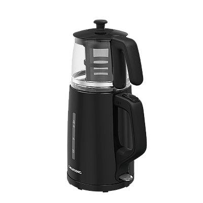 Grundig Çay Makinesi Cam Demlikli Siyah TM 1520 S - 2