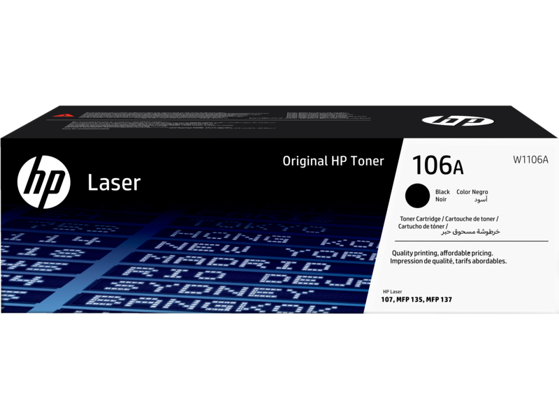Hp 106a Black Siyah 1.000 Sayfa Toner W1106a