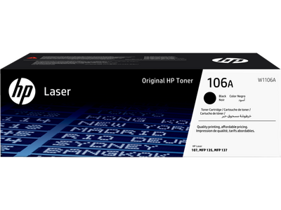 HP 106A Black Siyah 1.000 Sayfa Toner W1106A