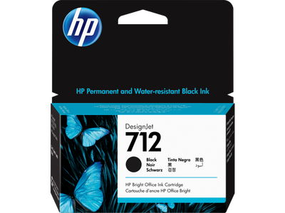 HP 712 Black Siyah 38ML Plotter Kartuşu 3ED70A