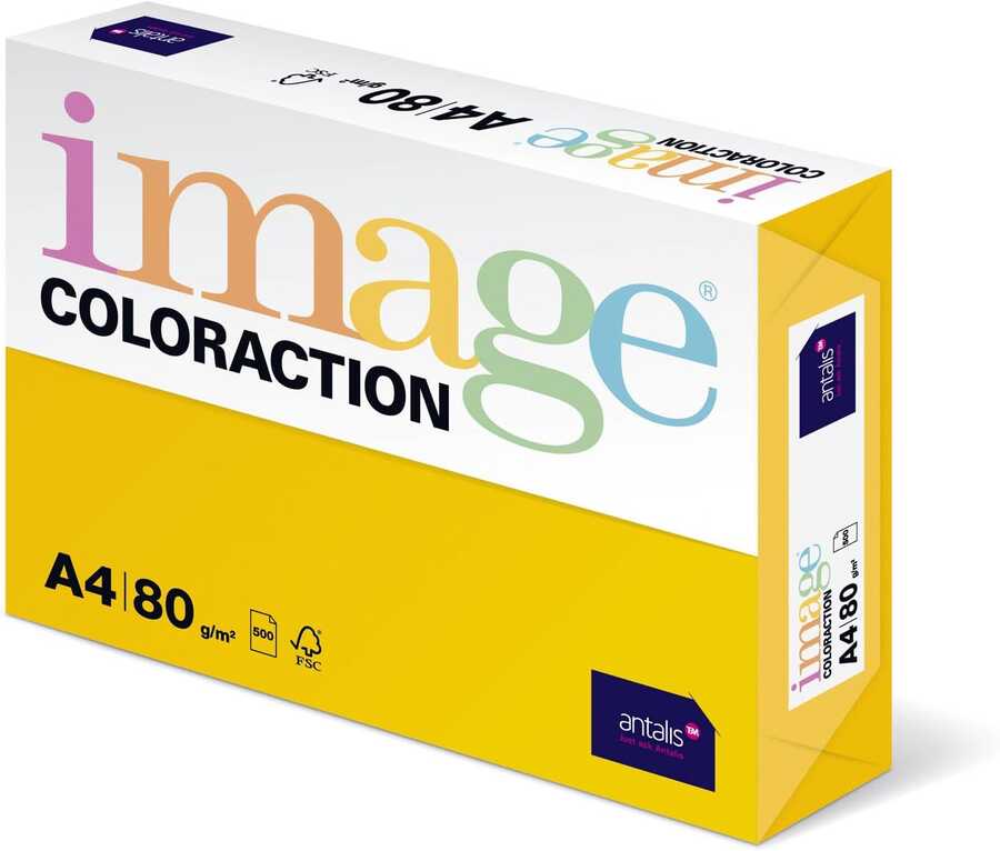 Image Coloraction A4 Fotokopi Kağıdı Kanarya Sarısı 500
