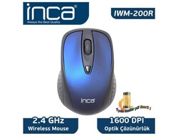Inca IWM-200RL- 2.4 GHZ Lacivert Wireless Nano Mouse - Thumbnail
