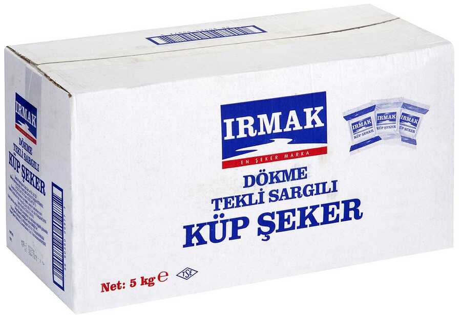 Irmak Şeker Dökme Tekli Sargılı Küp 5 Kg