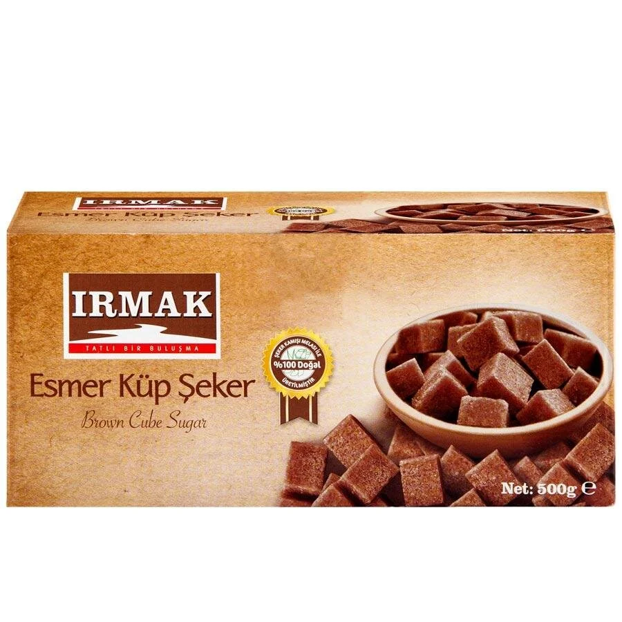 Irmak Şeker Esmer Küp Dökme 500gr