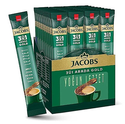 Jacobs 3ü1 Arada Gold Yoğun Lezzet 18gr 40 Adet - 1
