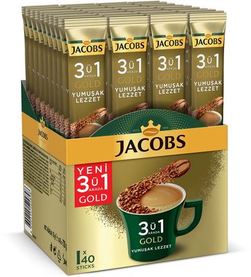 Jacobs 3ü1 Arada Gold Yumuşak Lezzet 18gr 40 Adet