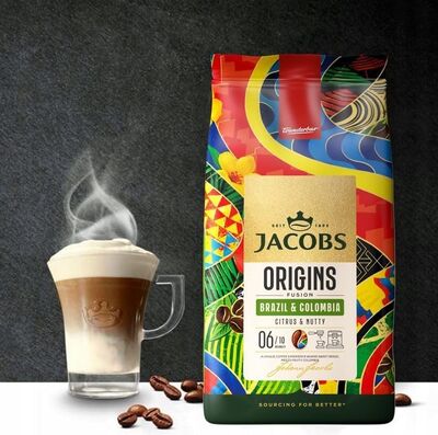 Jacobs Çekirdek Kahve Origins Beans Brazil&Colombia 1000gr 
