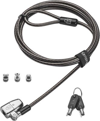 Kensington ClickSafe 2.0 3'ü 1 Arada Anahtarlı Dizüstü Bilgisayar Kilidi (T-Bar, Nano ve Kama) K68102EU