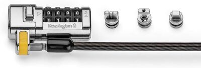 Kensington ClickSafe 3'ü 1 Arada Şifreli Kilit (T-Bar, Nano ve Kama) K68105EU