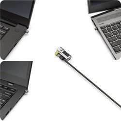 Kensington ClickSafe 3'ü 1 Arada Şifreli Kilit (T-Bar, Nano ve Kama) K68105EU - Thumbnail