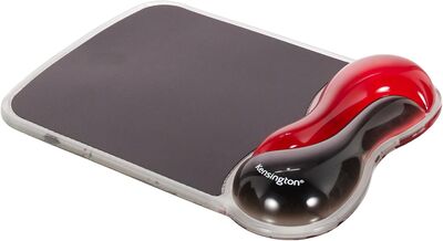 Kensington Entegre Bilek Destekli Duo Jel Mouse Pad, Kırmızı-Siyah 62402