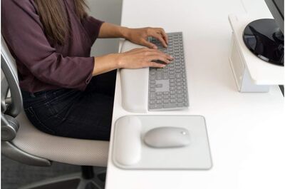 Kensington ErgoSoft İnce Klavye İçin Bilek Desteği Gri K50434EU