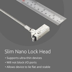 Kensington İnce Nanosaver 2.0 EQ Anahtarlı Kilit KD K60630WW - Thumbnail