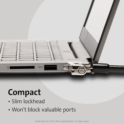 Kensington Slim Kombinasyon Ultra Kablo Kilidi Standart Yuva için K60628WW