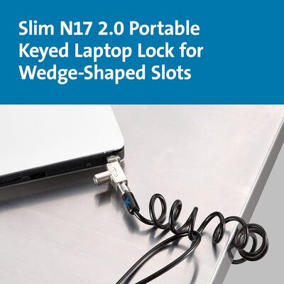 Kensington Slim N17 2.0 Taşınabilir Anahtarlı Dizüstü Bilgisayar Kilidi Keyed Different K60511WW