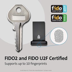 Kensington VeriMark Guard USB-A Parmak İzi Anahtarı K64708WW - Thumbnail