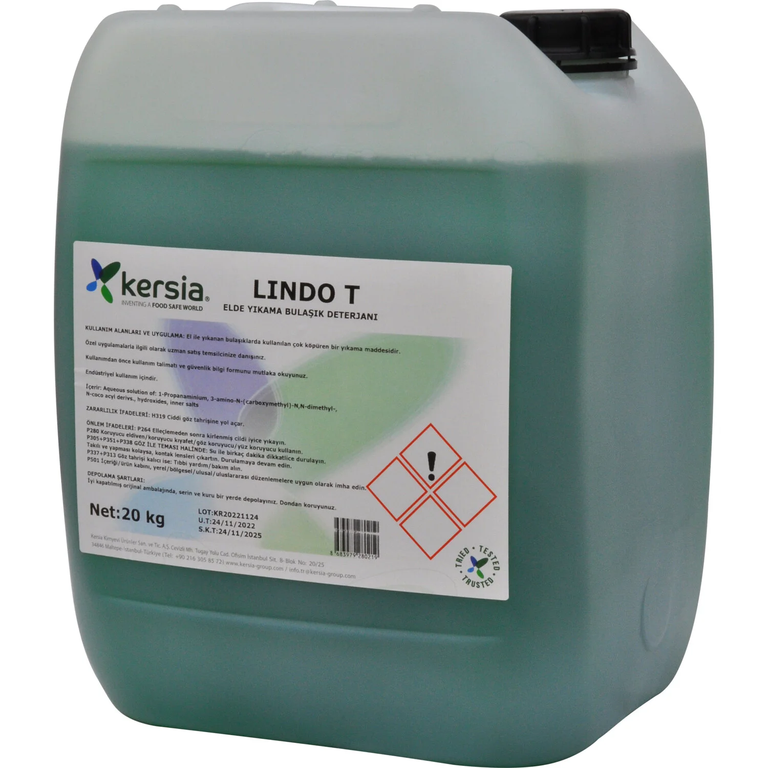 Kersia - Kersia Lindo Elde Yıkama Bulaşık Sabunu 20 Kg Kersia - Kersia Lindo Elde Yıkama Bulaşık Sabunu 20 Kg