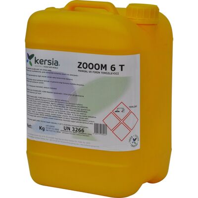 Kersia ZOOOM 6 T Yanmış Yapışmış Izgara Fırın Temizleyici Yağ Sökücü Sıvı 5 Kg