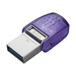 Kingston DTDUO3CG3-64GB DataTraveler microDuo 3C 200MB-s dual USB-A + USB-C Flash Bellek - Thumbnail