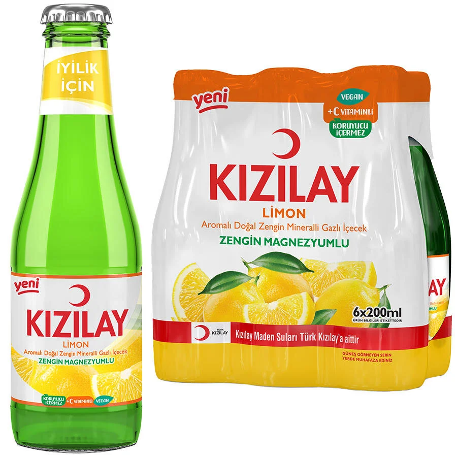 Kızılay Soda 200ml Limonlu 24 lü