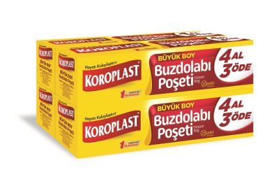 Koroplast Buzdolabı Poşeti Büyük Boy 4 Al 3 Öde