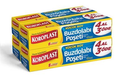 Koroplast Buzdolabı Poşeti Küçük Boy 4 Al 3 Öde