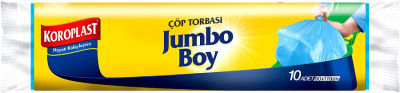 Koroplast Çöp Torbası Güçlü Jumbo Boy 80x110 Mavi 10 lu