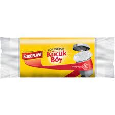 Koroplast - Koroplast Çöp Torbası Güçlü Küçük Boy 40x50 Beyaz 30 lu