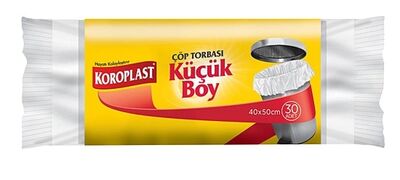 Koroplast Çöp Torbası Güçlü Küçük Boy 40x50 Beyaz 30 lu