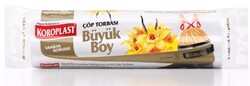 Koroplast - Koroplast Çöp Torbası Büzgülü Büyük Boy 65x70 Vanilya Kokulu 10 lu
